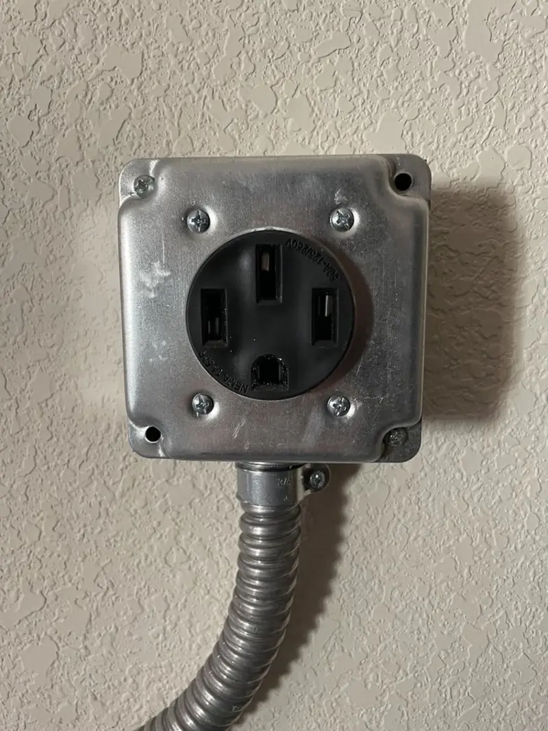 NEMA 14-50 outlet installed for Smart Home Electrical in Braddock